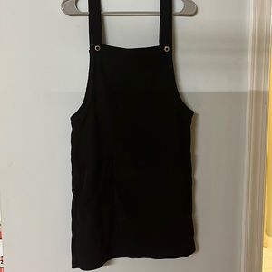 Pretty black overall dress